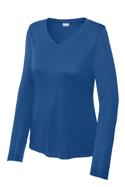 Women's LS V-Neck Tee -Royal