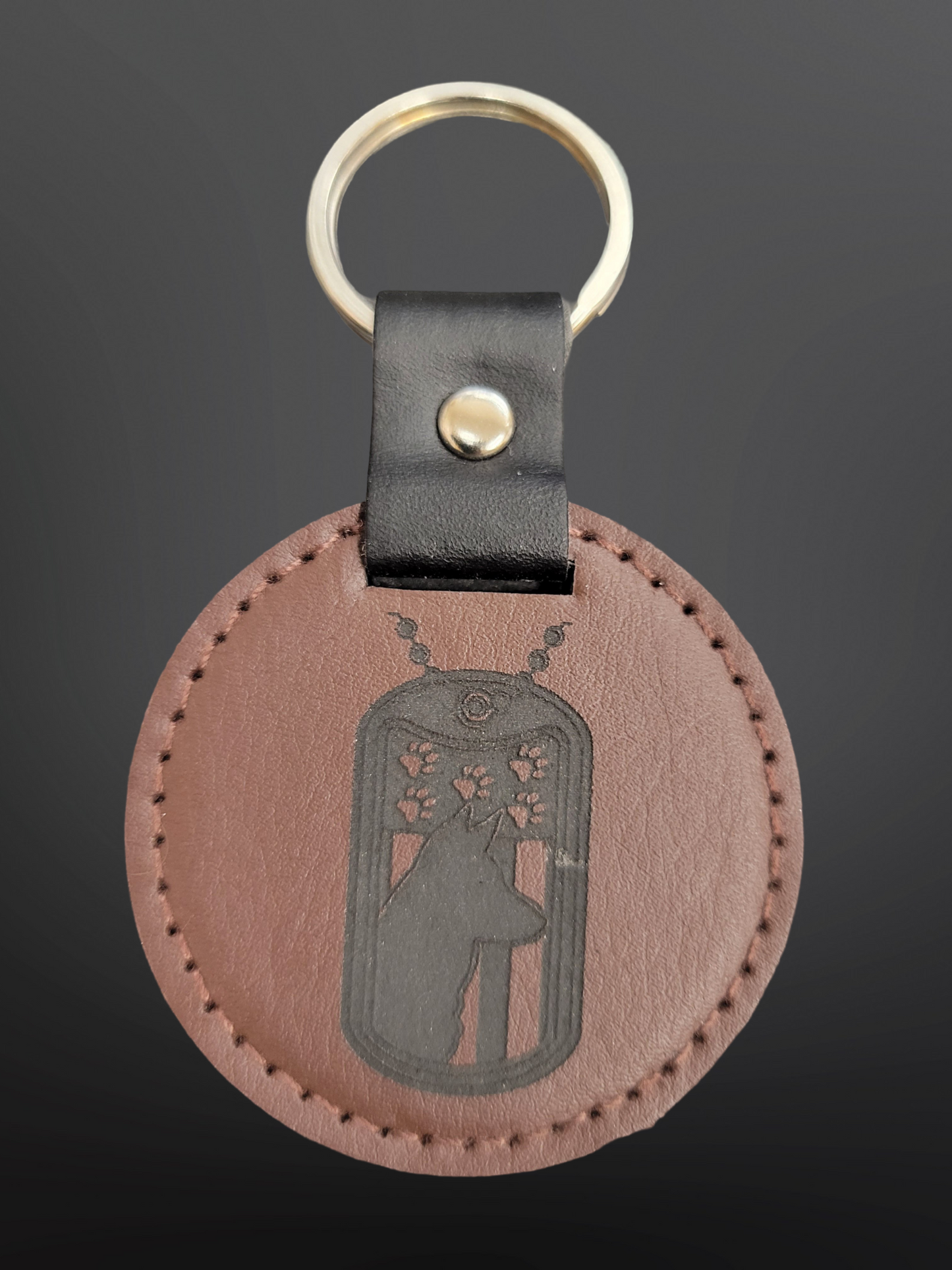 AB Keychain - Leather
