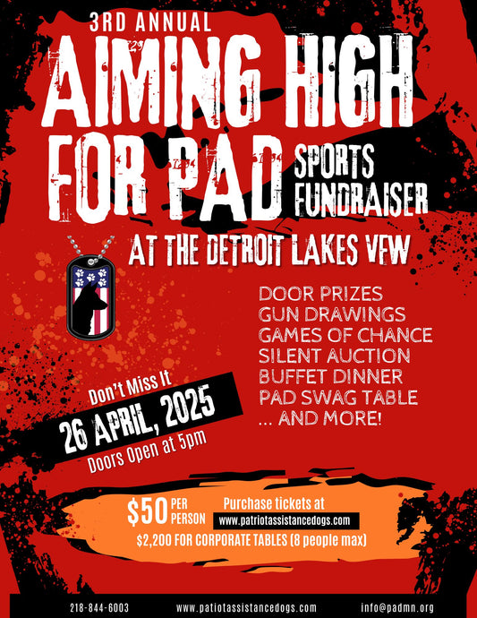 3rd Annual AIMING HIGH FOR PAD FUNDRAISER