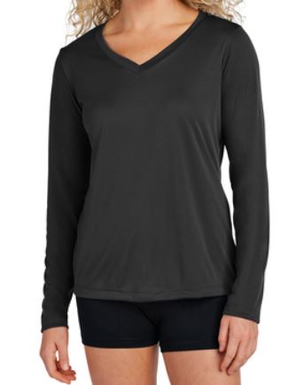 LST353LS Sport-Tek® Women's Long Sleeve PosiCharge® Competitor™ V-Neck Tee