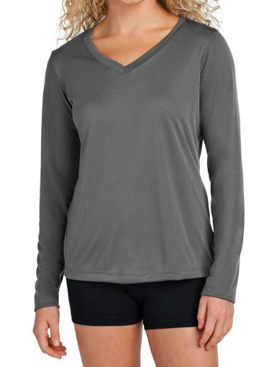 LST353LS Sport-Tek® Women's Long Sleeve PosiCharge® Competitor™ V-Neck Tee