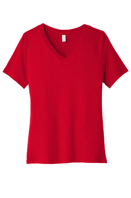Women's SS V-Neck Tee "Rescued.."