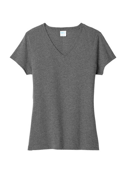 Women's SS V-Neck Tee - Heather