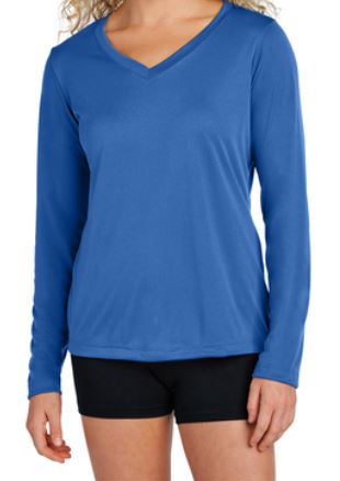 LST353LS Sport-Tek® Women's Long Sleeve PosiCharge® Competitor™ V-Neck Tee