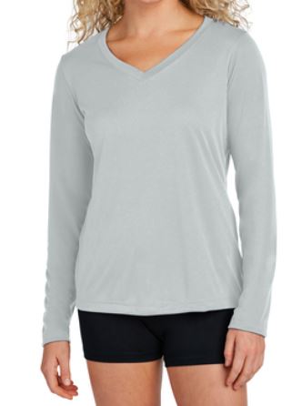 LST353LS Sport-Tek® Women's Long Sleeve PosiCharge® Competitor™ V-Neck Tee