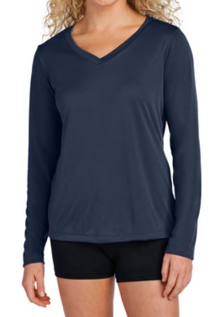 LST353LS Sport-Tek® Women's Long Sleeve PosiCharge® Competitor™ V-Neck Tee