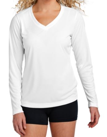 LST353LS Sport-Tek® Women's Long Sleeve PosiCharge® Competitor™ V-Neck Tee